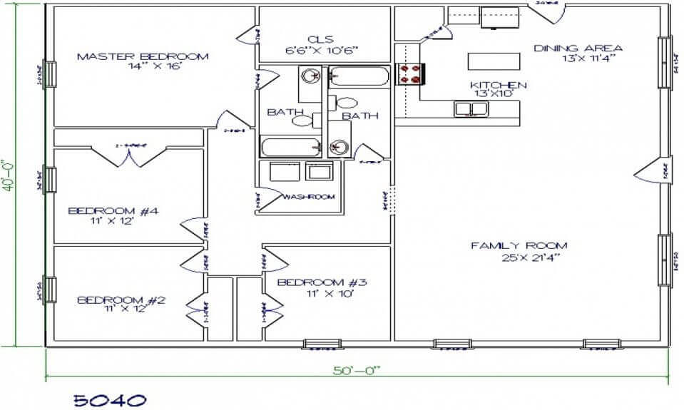 1 Level Barndominium Floor Plans: Unique and Efficient Designs