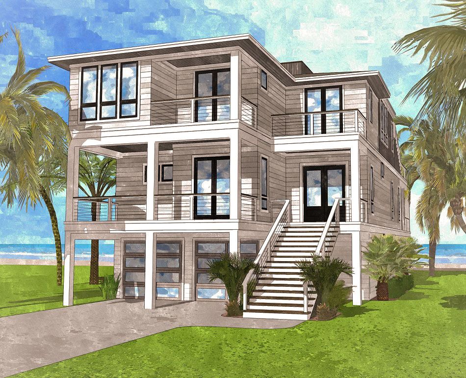 Contemporary Beach House Plans: A Blend of Modernity and Coastal Charm