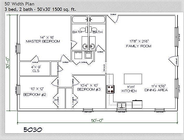 2 Bedroom 2 Bath Barndominium Floor Plans: A Comprehensive Guide