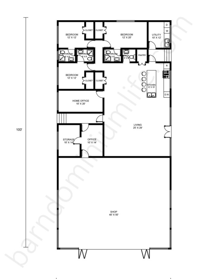 Barndominium Floor Plans 50x100: A Comprehensive Guide to Design and Planning