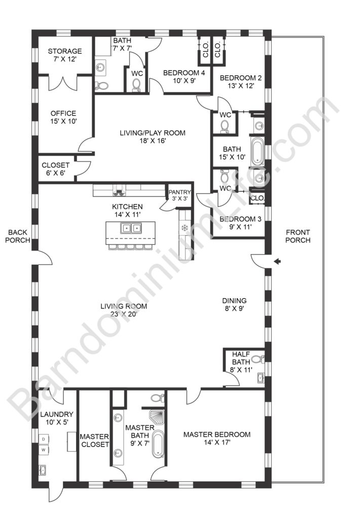 4-Bedroom Barndominium Floor Plans: A Comprehensive Guide