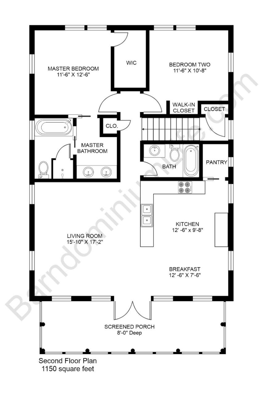 Master Bedroom Barndominium Floor Plans: 2 Stunning Designs to Inspire Your Dream Home