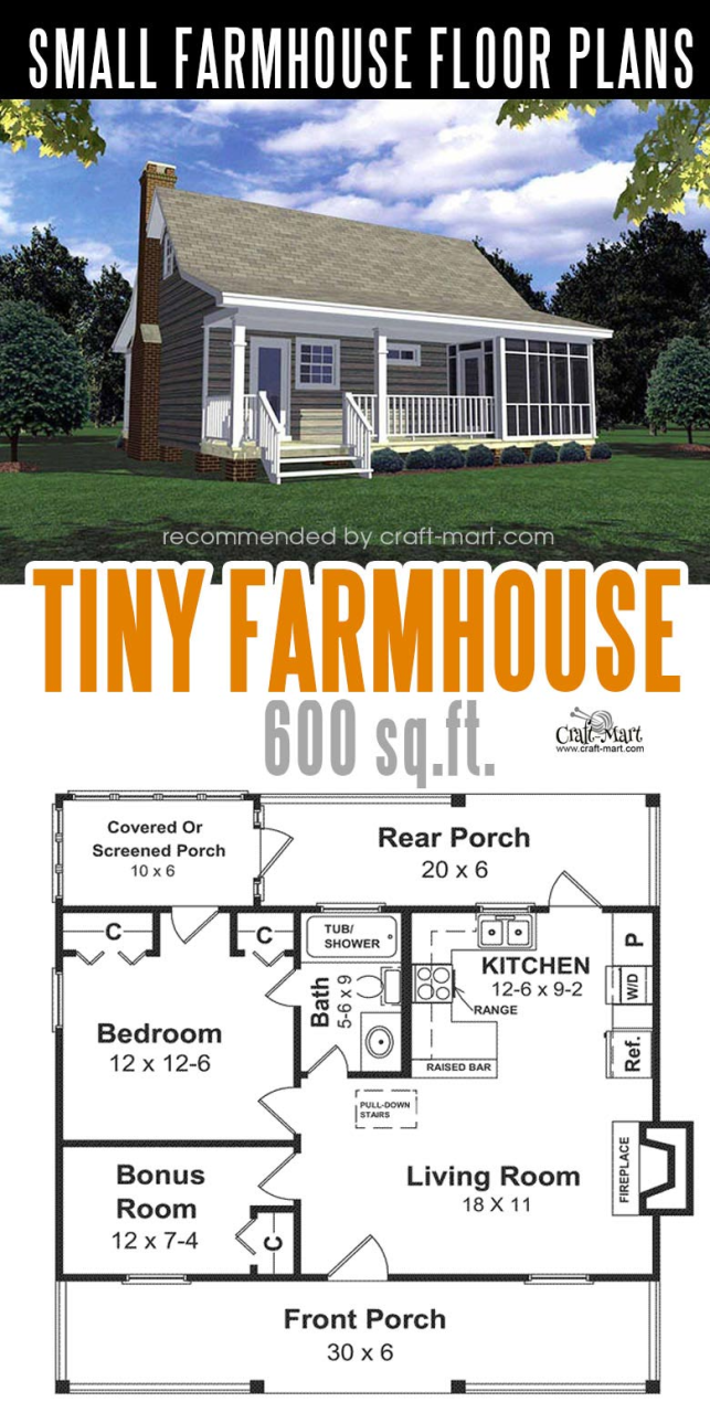 Small Cottage Farmhouse Plans: A Perfect Blend of Cozy and Functional