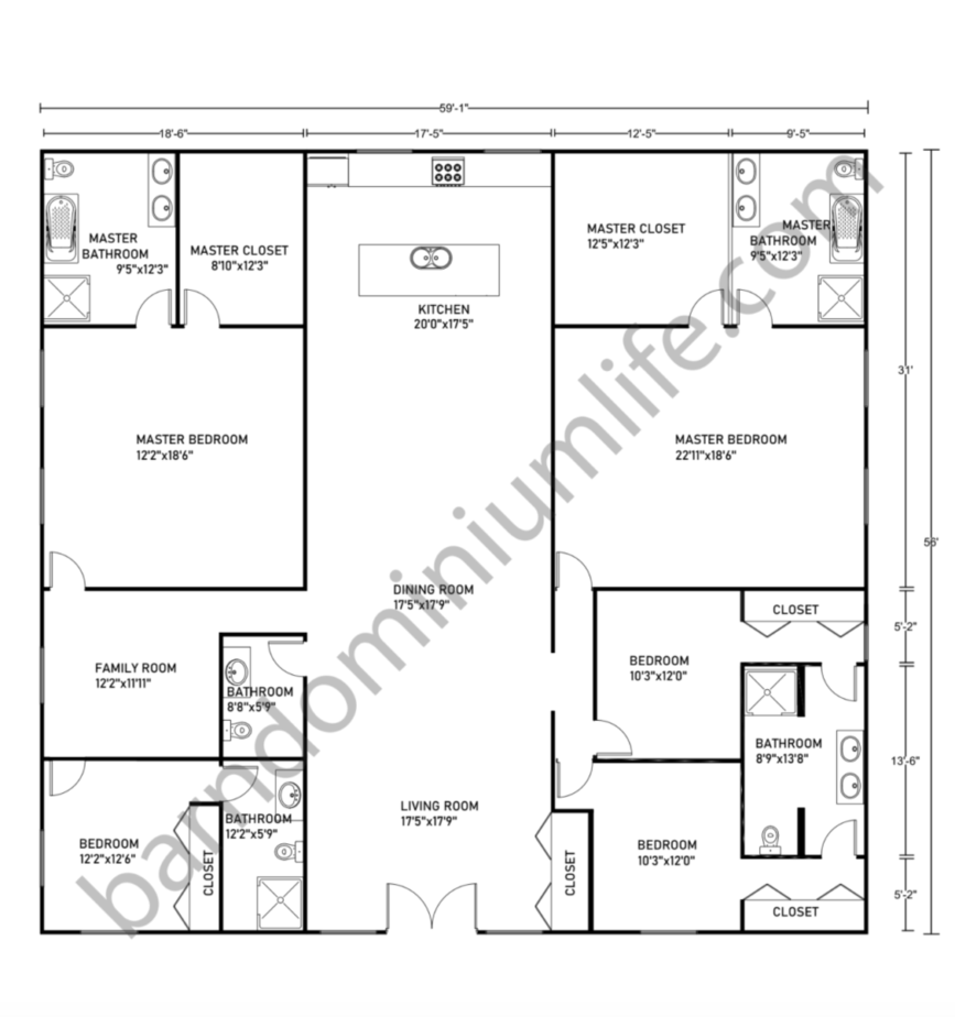 Master Bedroom Barndominium Floor Plans: 2 Stunning Designs to Inspire Your Dream Home