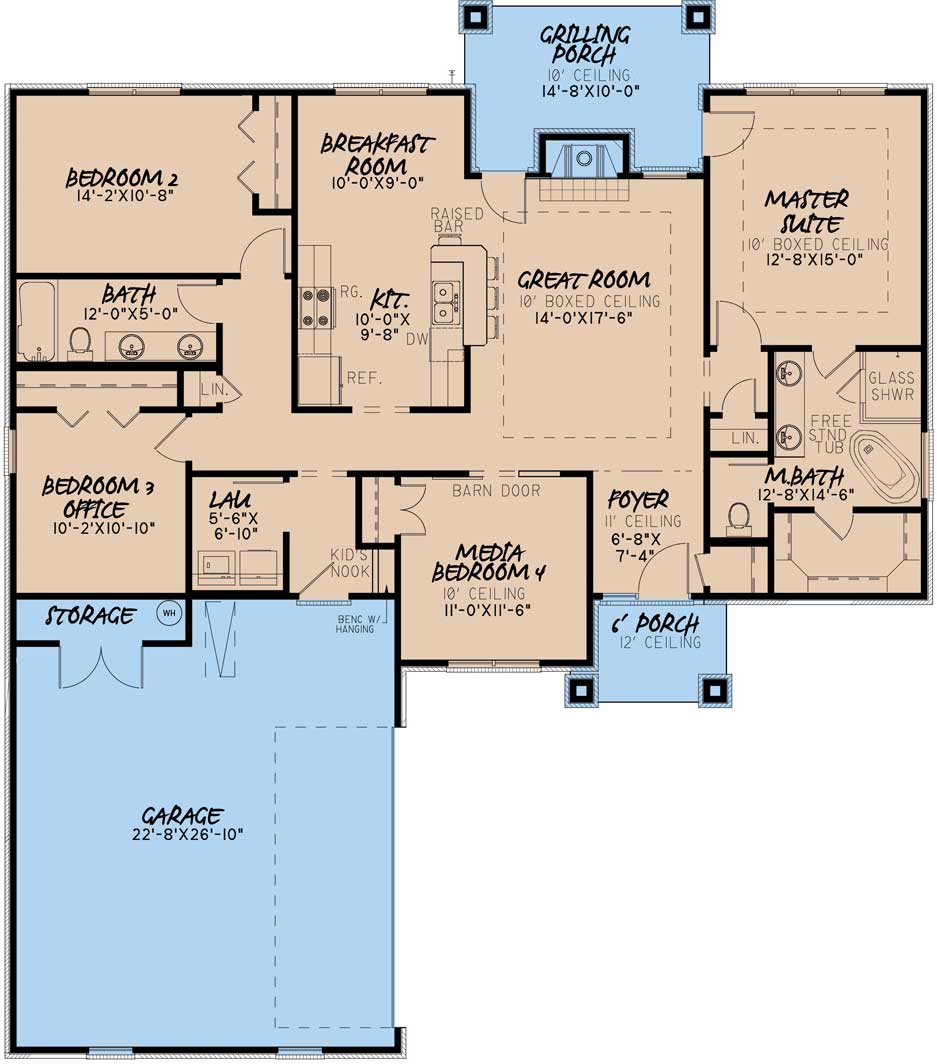 The Perfect Space: 4 Bedroom House Plans with Open Floor