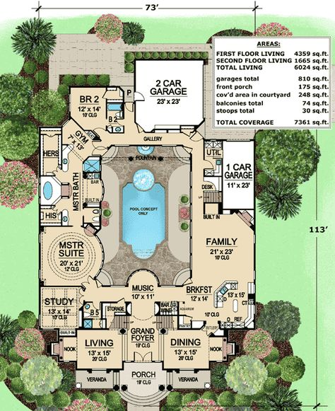 Courtyard House Plans: A Private Oasis in the Heart of Your Home