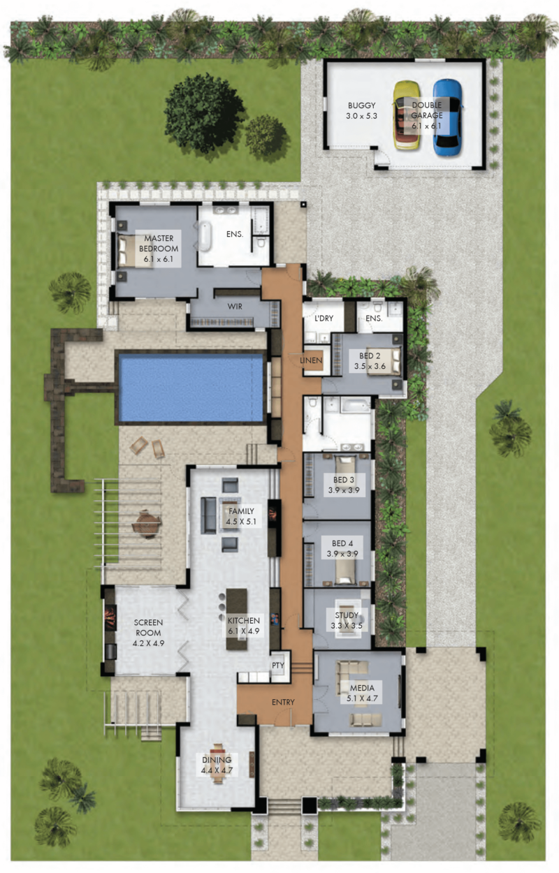 Courtyard House Plans: A Private Oasis in the Heart of Your Home