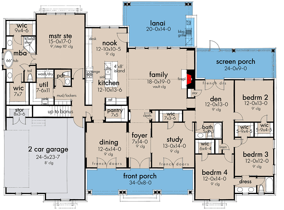 The Perfect Space: 4 Bedroom House Plans with Open Floor