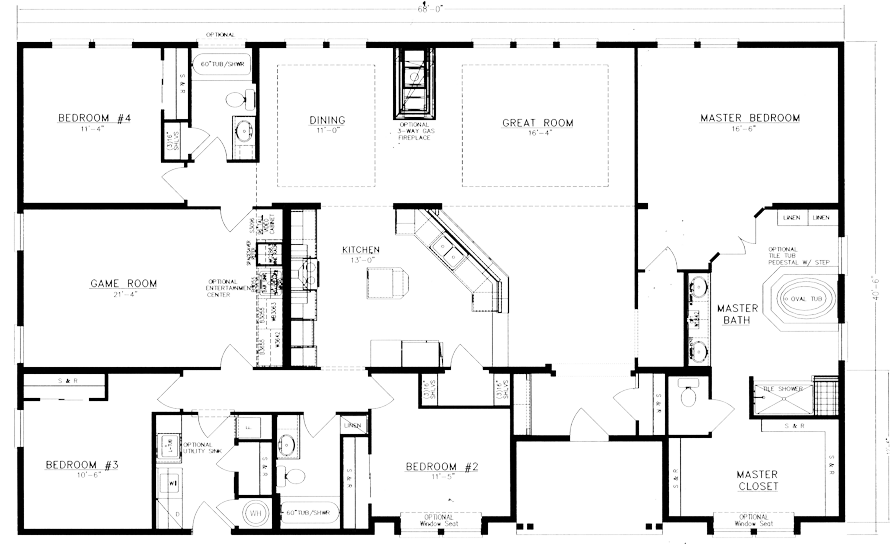 40x60 Metal House Plans: A Comprehensive Guide to 4-Bedroom Homes