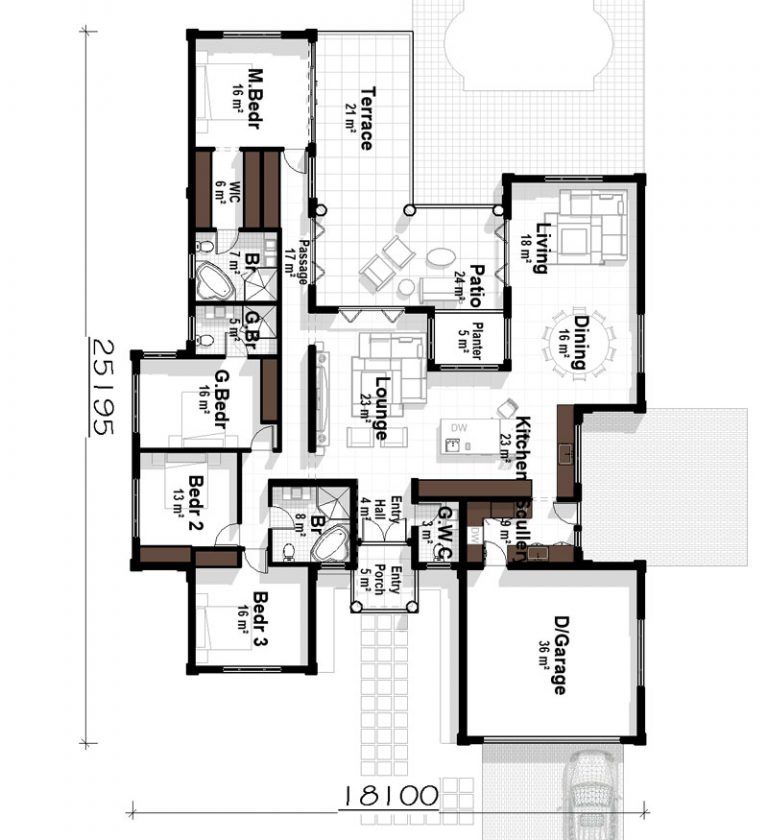 Discover the Perfect Home: 4 Bedroom House Plans U Shape