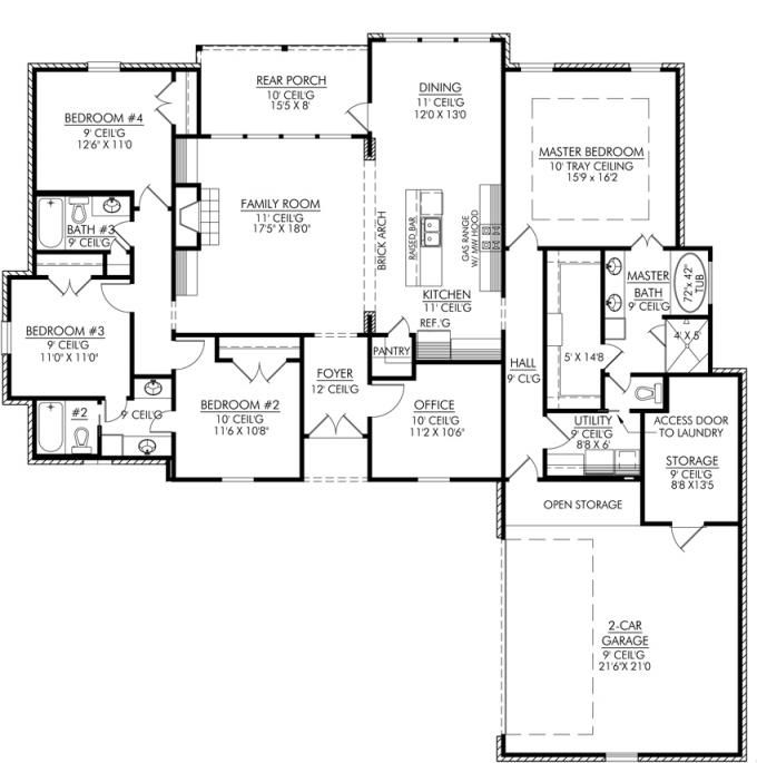 The Perfect Space: 4 Bedroom House Plans with Open Floor