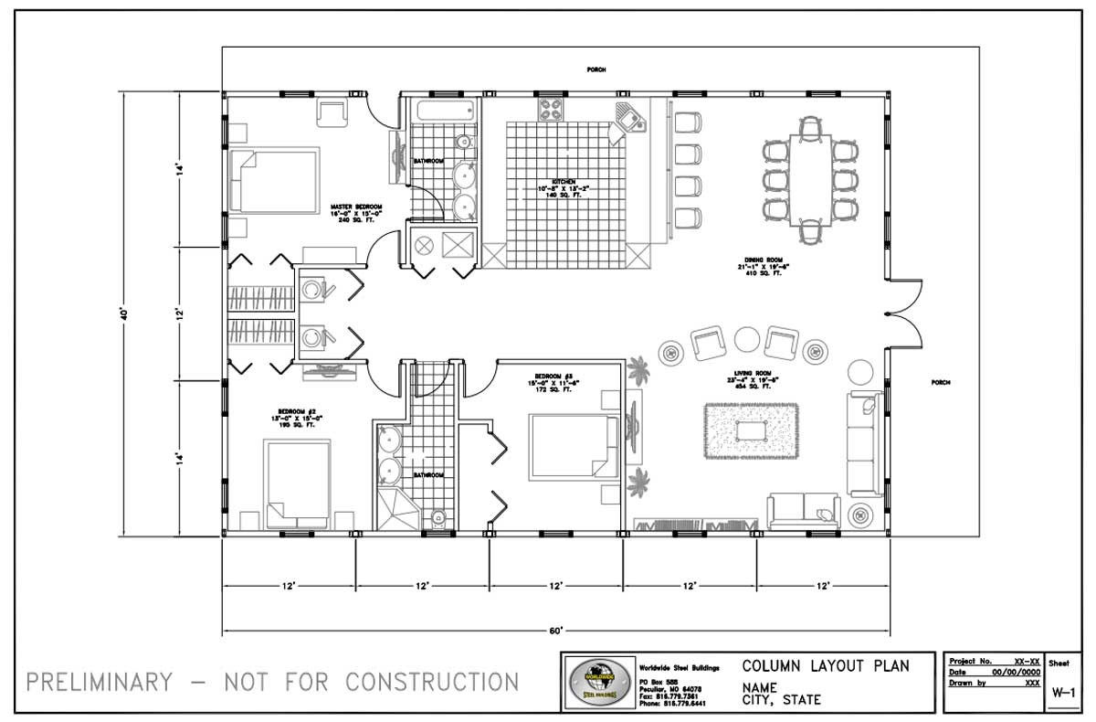 40x60 Metal House Plans: A Comprehensive Guide to 4-Bedroom Homes