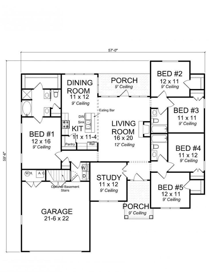 6 Bedroom 4 Bath House Plans: Spacious Living Made Easy