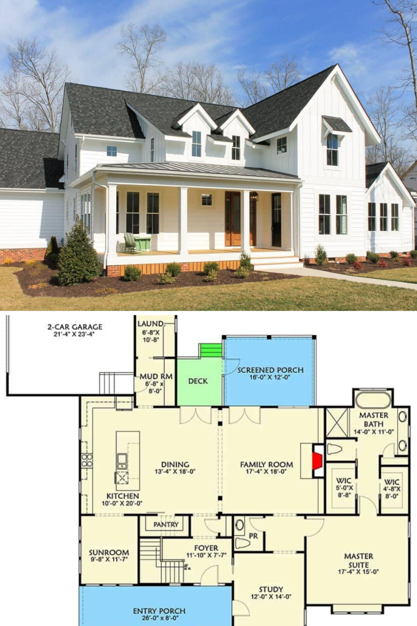 Discover the Charm of 4 Bedroom 1 Story House Plans Farmhouse: A Practical Guide