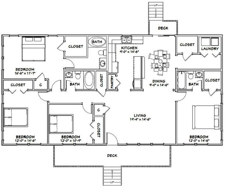 60x30 4 Bedroom House Plans: Perfect for Expanding Families