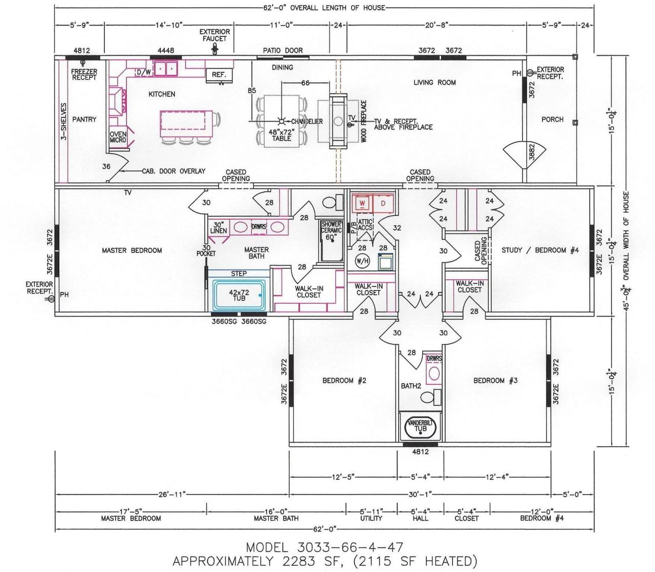 40x60 Metal House Plans: A Comprehensive Guide to 4-Bedroom Homes