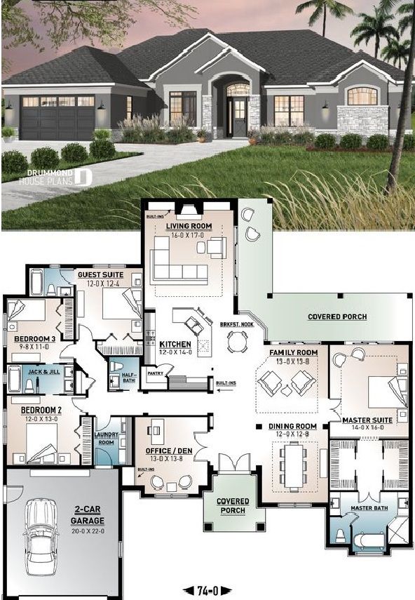 4 Bedroom House Plans with Garage in Back: The Ultimate Family Home