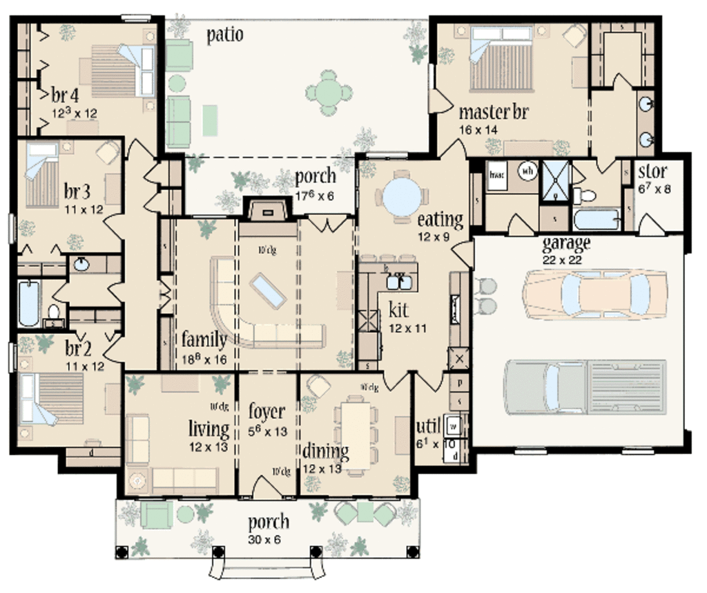 6 Bedroom 4 Bath House Plans: Spacious Living Made Easy